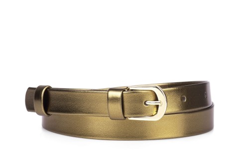 Pasek damski klasyczny stare złoto mat (2).jpg