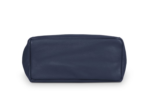 Torba Skórzana Vera Pelle Worek Granatowa (8).jpg
