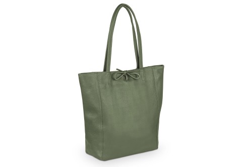 Torba Skórzana Vera Pelle Worek Khaki (2).jpg