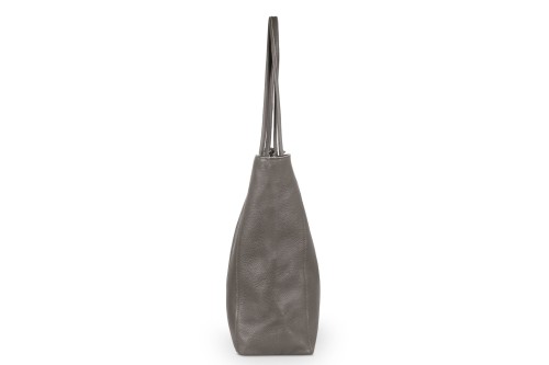 Torba Skórzana Vera Pelle Worek Taupe (3).jpg