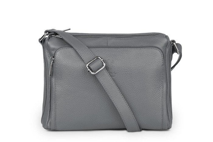 Torebka Skórzana Vera Pelle Antonio Antracyt