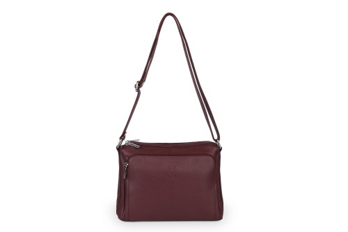 Torebka Skórzana Vera Pelle Antonio  Bordowa (2).jpg