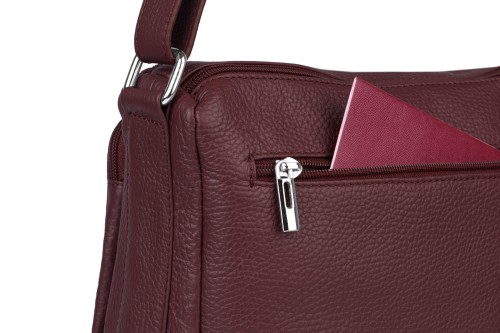 Torebka Skórzana Vera Pelle Antonio  Bordowa (6).jpg