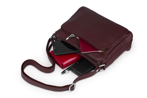 Torebka Skórzana Vera Pelle Antonio  Bordowa (7).jpg