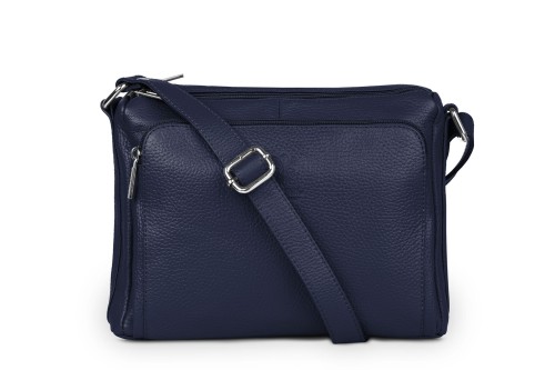 Torebka Skórzana Vera Pelle Antonio  Granatowa (1).jpg