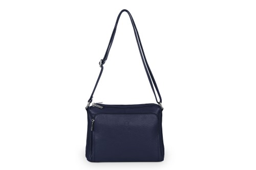 Torebka Skórzana Vera Pelle Antonio  Granatowa (2).jpg