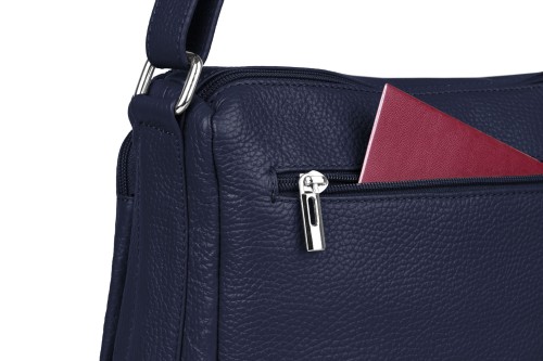 Torebka Skórzana Vera Pelle Antonio  Granatowa (6).jpg