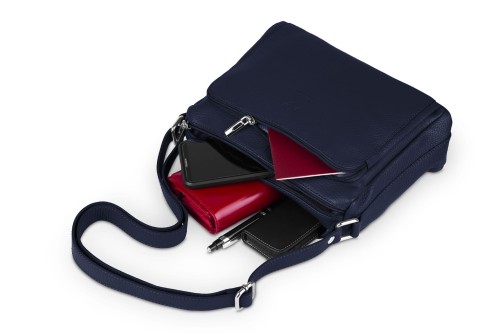 Torebka Skórzana Vera Pelle Antonio  Granatowa (7).jpg