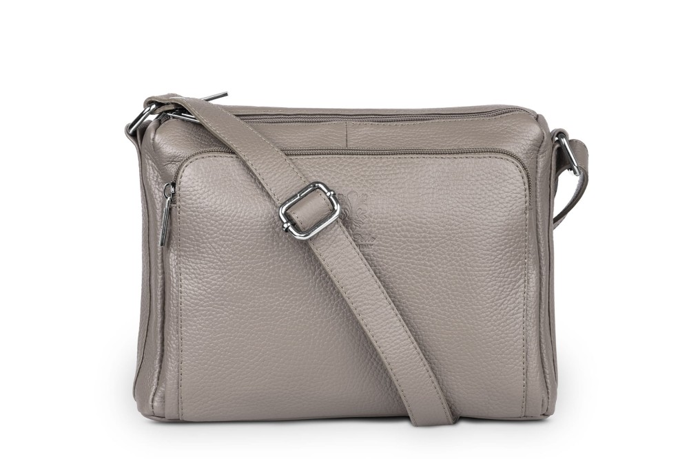 Torebka Skórzana Vera Pelle Antonio  Taupe (1).jpg