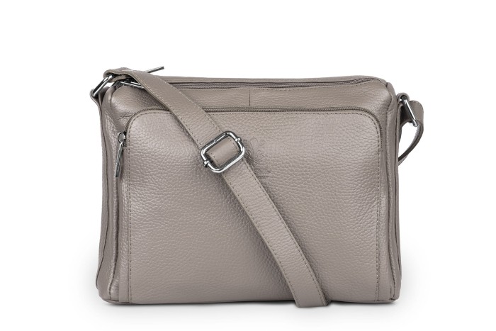 Torebka Skórzana Vera Pelle Antonio Taupe