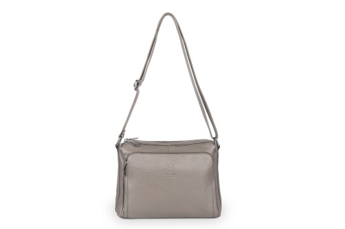 Torebka Skórzana Vera Pelle Antonio  Taupe (2).jpg