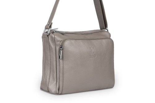 Torebka Skórzana Vera Pelle Antonio  Taupe (3).jpg