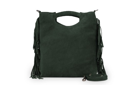 Torebka Skórzana Vera Pelle Dakota Butelkowa