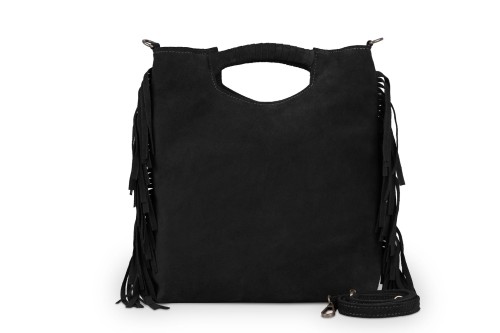 Torebka Skórzana Vera Pelle Dakota Czarna