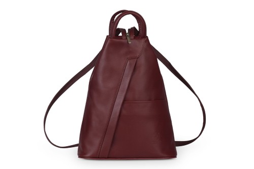 Plecak Skórzany Vera Pelle Piramide Bordowy (2).jpg
