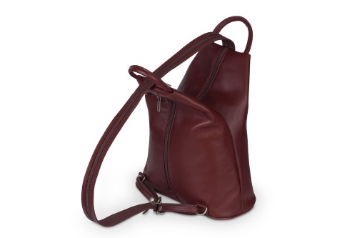 Plecak Skórzany Vera Pelle Piramide Bordowy (3).jpg