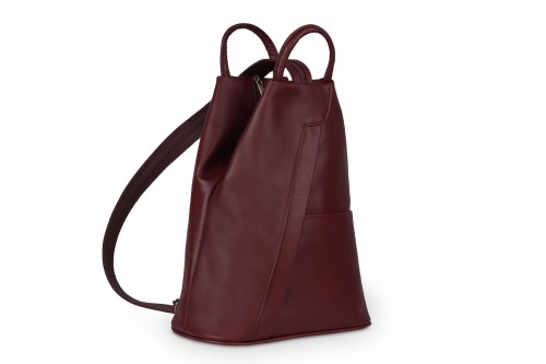 Plecak Skórzany Vera Pelle Piramide Bordowy (10).jpg