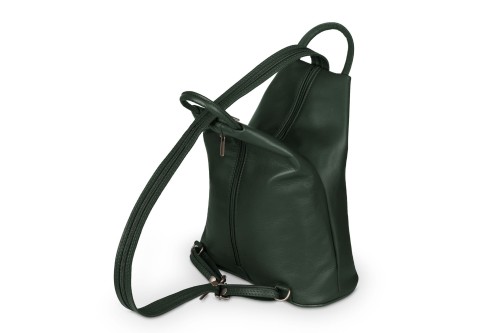 Plecak Skórzany Vera Pelle Piramide Butelkowy (3).jpg