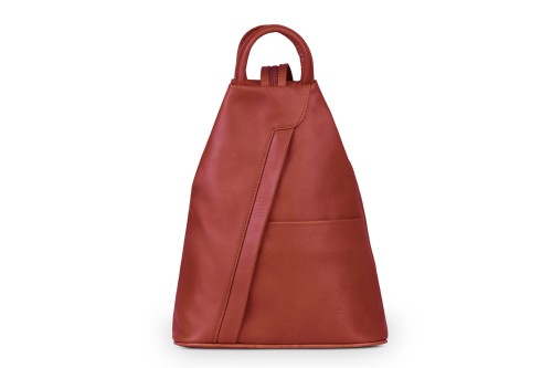 Plecak Skórzany Vera Pelle Piramide Czerwony (1).jpg