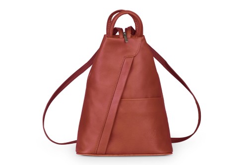 Plecak Skórzany Vera Pelle Piramide Czerwony (2).jpg