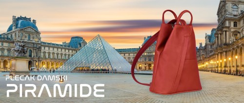 Plecak Skórzany Vera Pelle Piramide Czerwony (0).jpg