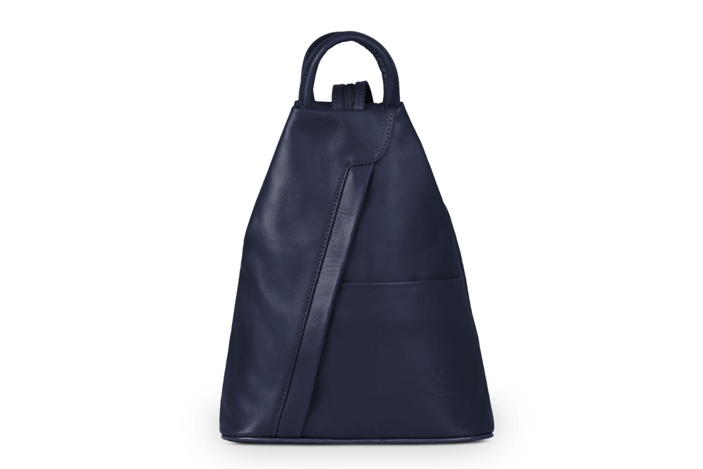 Plecak Skórzany Vera Pelle Piramide Granatowy (1).jpg