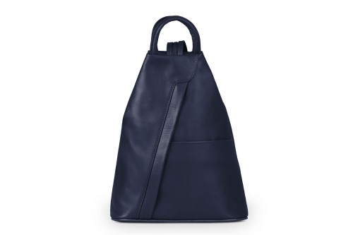 Plecak Skórzany Vera Pelle Piramide Granatowy (1).jpg