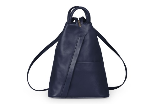 Plecak Skórzany Vera Pelle Piramide Granatowy (2).jpg