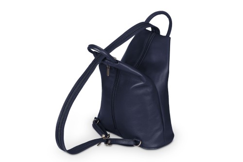 Plecak Skórzany Vera Pelle Piramide Granatowy (3).jpg