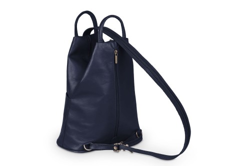 Plecak Skórzany Vera Pelle Piramide Granatowy (4).jpg