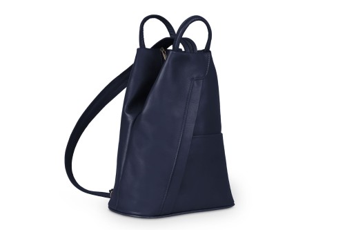 Plecak Skórzany Vera Pelle Piramide Granatowy (10).jpg