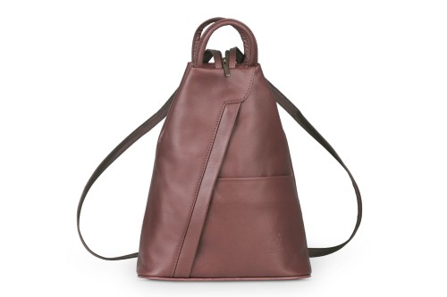 Plecak Skórzany Vera Pelle Piramide Koniak (2).jpg