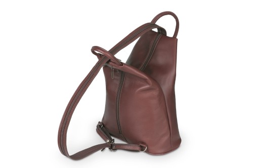 Plecak Skórzany Vera Pelle Piramide Koniak (3).jpg