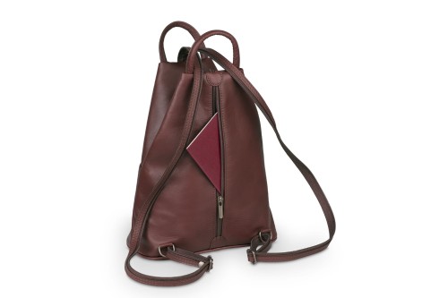 Plecak Skórzany Vera Pelle Piramide Koniak (6).jpg