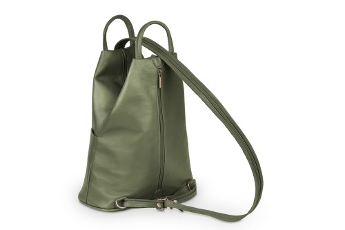 Plecak Skórzany Vera Pelle Piramide Oliwka (4).jpg