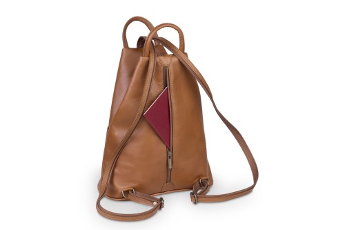 Plecak Skórzany Vera Pelle Piramide Rudy (6).jpg