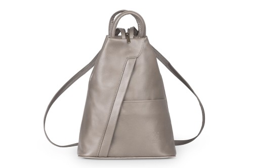 Plecak Skórzany Vera Pelle Piramide Taupe (2).jpg