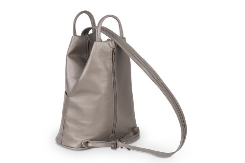 Plecak Skórzany Vera Pelle Piramide Taupe (4).jpg