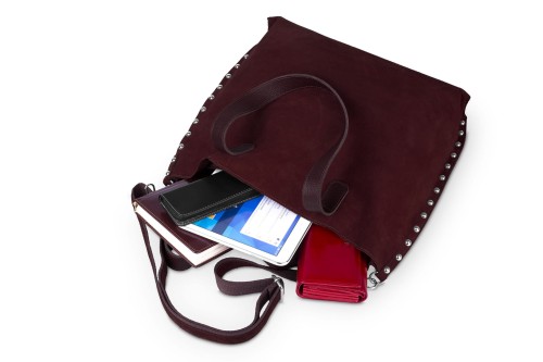 Torba Skórzana Zamszowa Rivetto Vera Pelle Bordowa (5).jpg