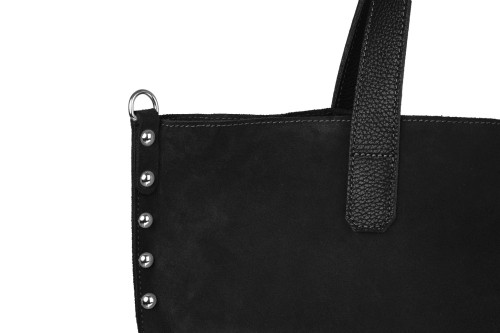 Torba Skórzana Zamszowa Rivetto Vera Pelle Czarna (3).jpg