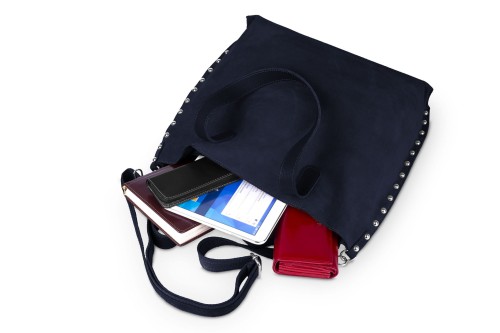 Torba Skórzana Zamszowa Rivetto Vera Pelle Granat (5).jpg