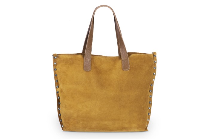 Torba Skórzana Zamszowa Rivetto Vera Pelle Ruda