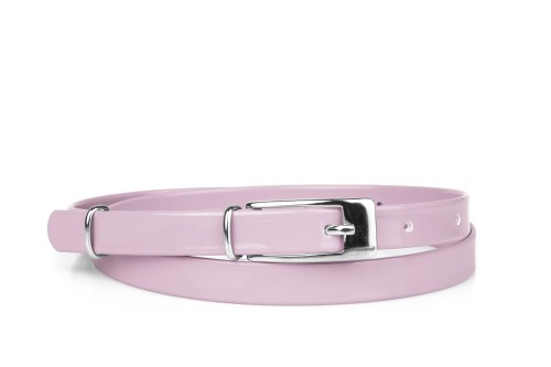 Pasek damski klasyczny różowy lakier (2).jpg