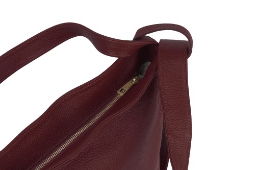 Torba Plecak Damska Skórzana Vera Pelle Bordo (2).jpg