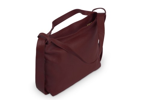 Torba Plecak Damska Skórzana Vera Pelle Bordo (3).jpg