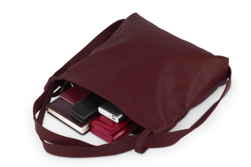 Torba Plecak Damska Skórzana Vera Pelle Bordo (5).jpg