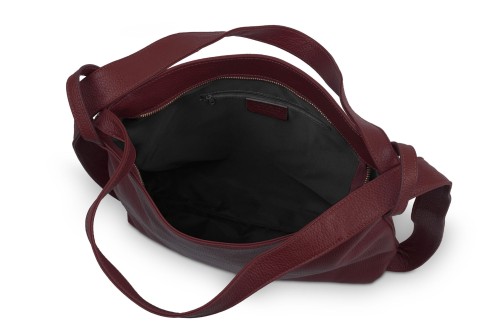 Torba Plecak Damska Skórzana Vera Pelle Bordo (6).jpg