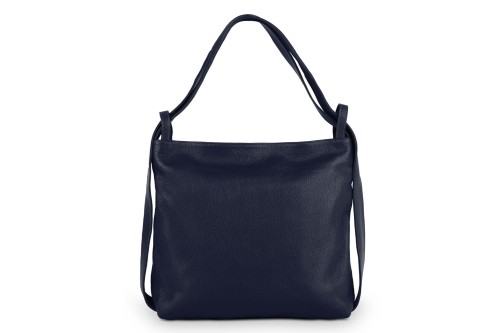 Torba Plecak Damska Skórzana Vera Pelle Granatowa (1).jpg