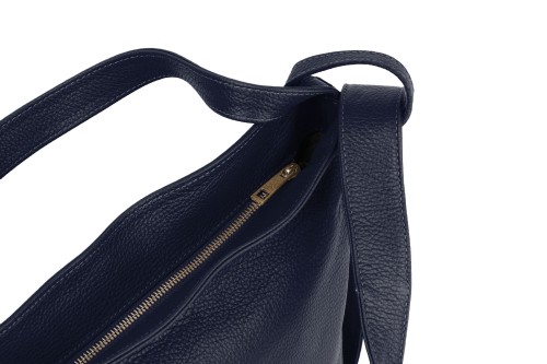 Torba Plecak Damska Skórzana Vera Pelle Granatowa (2).jpg