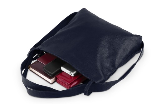 Torba Plecak Damska Skórzana Vera Pelle Granatowa (5).jpg